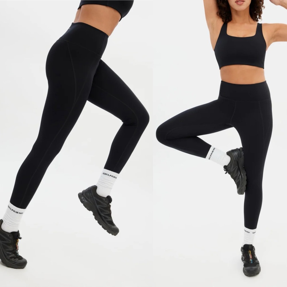 Girlfriend Collective Black Compressive Leggings Full Length Womens Size Small S